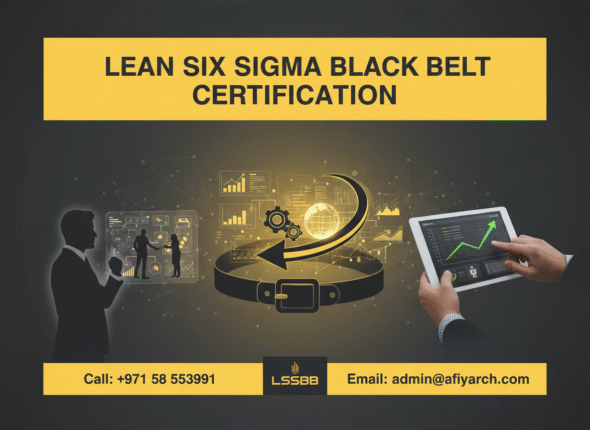 Lean Six Sigma Black Belt Certification Poster Professional